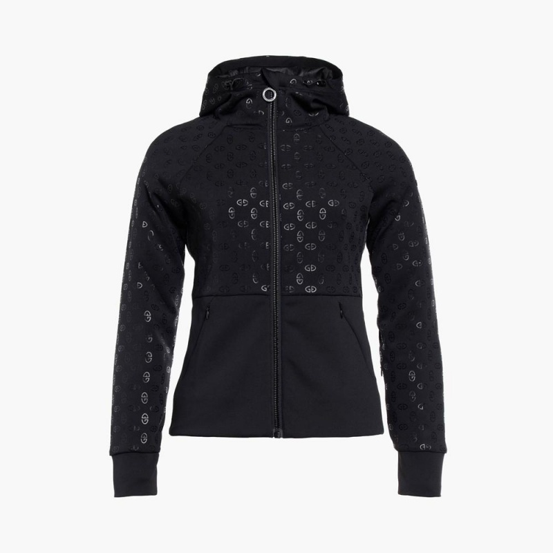 Sweat a Capuche Goldbergh AMBRA full zip hooded cardigan Noir | YQ7418560