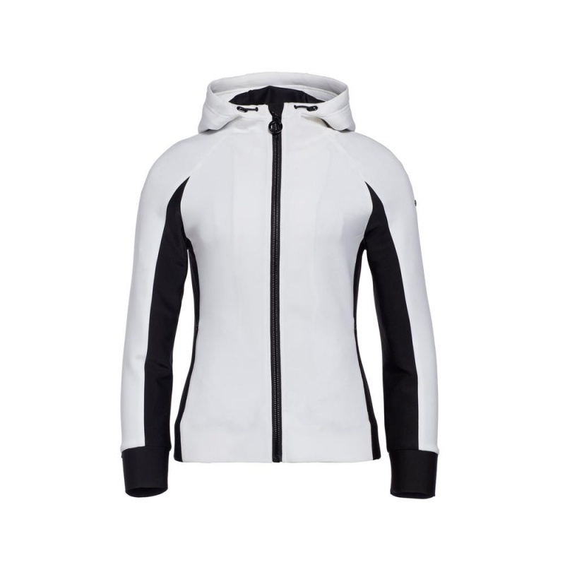 Sweat a Capuche Goldbergh SOFI hooded cardigan Blanche | WD6197352