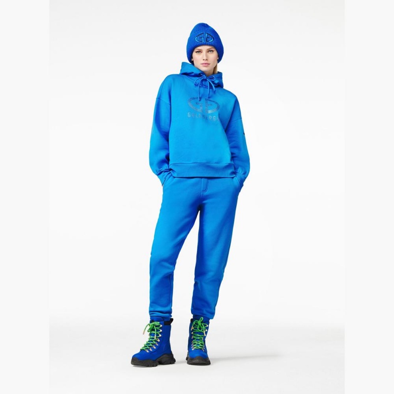 Sweat a Capuche Goldbergh SPARKLING hooded Bleu | EL9762153