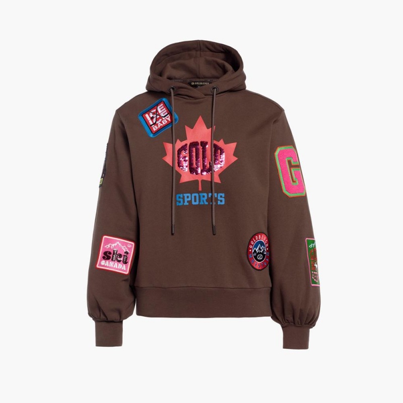 Sweat a Capuche Goldbergh STANLEY hooded Marron | XU3821456