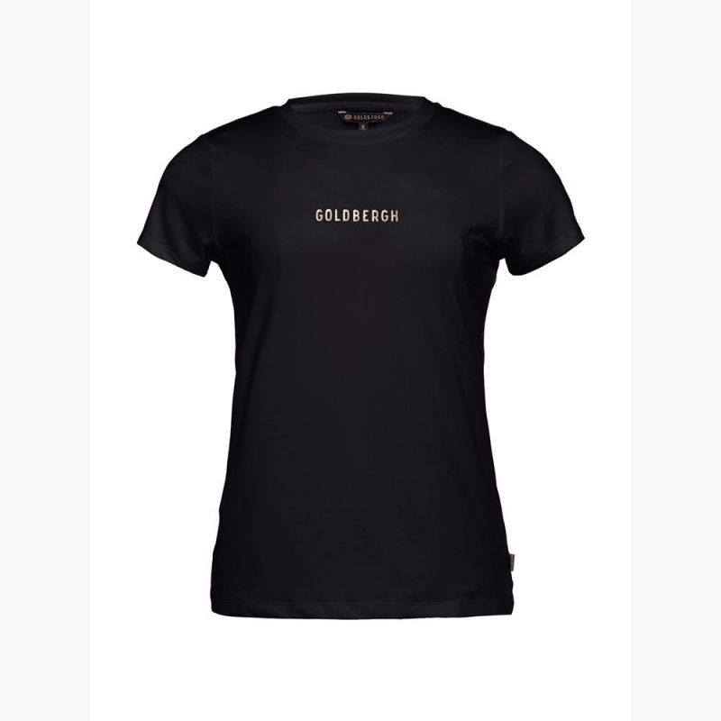 T-Shirts Goldbergh AVERY short sleeve Noir | DJ7168093