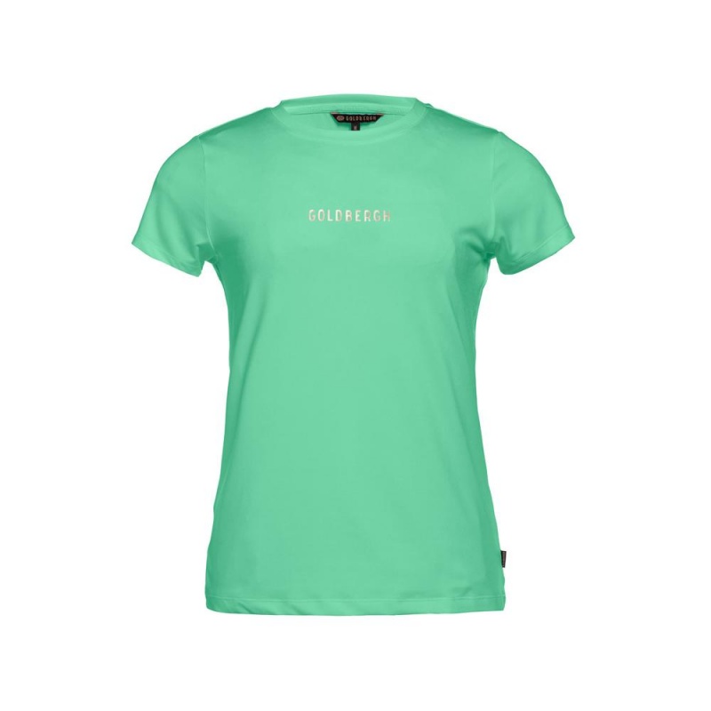 T-Shirts Goldbergh AVERY short sleeve Vert | EQ1573602