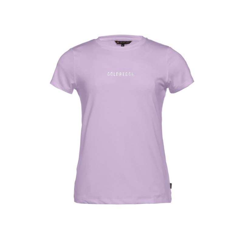 T-Shirts Goldbergh AVERY short sleeve Violette | QP3641809