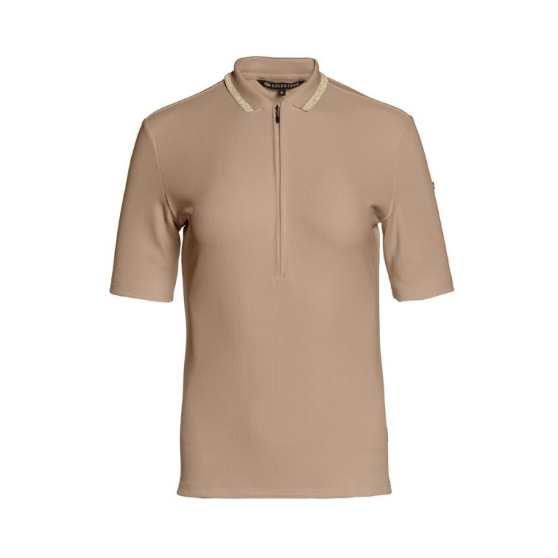 T-Shirts Goldbergh CASSIA short sleeve Marron | IK7341205