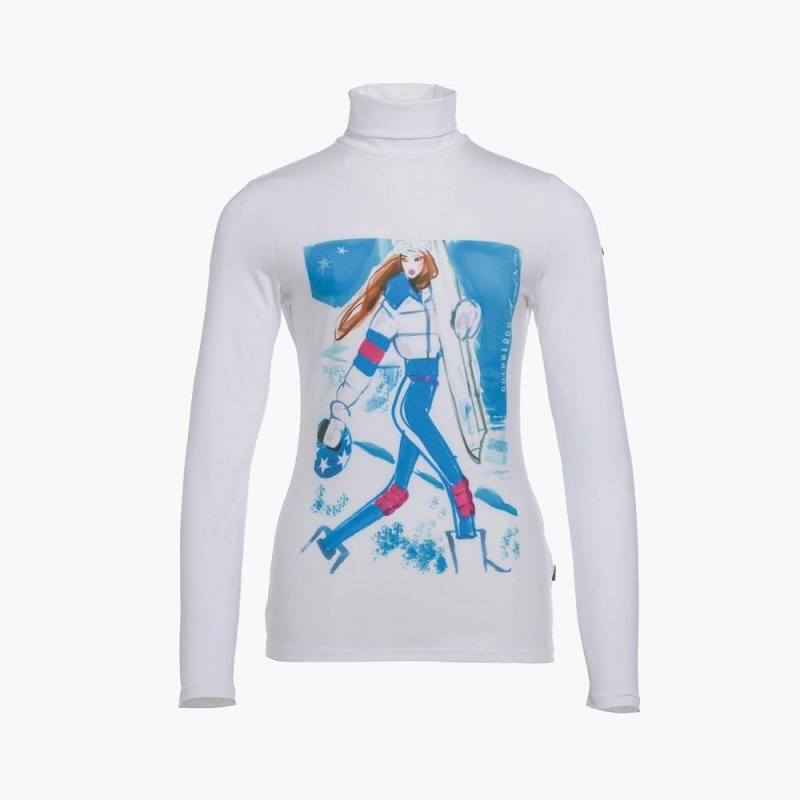 T-Shirts Goldbergh CATWALK long sleeve Blanche | EK1769342