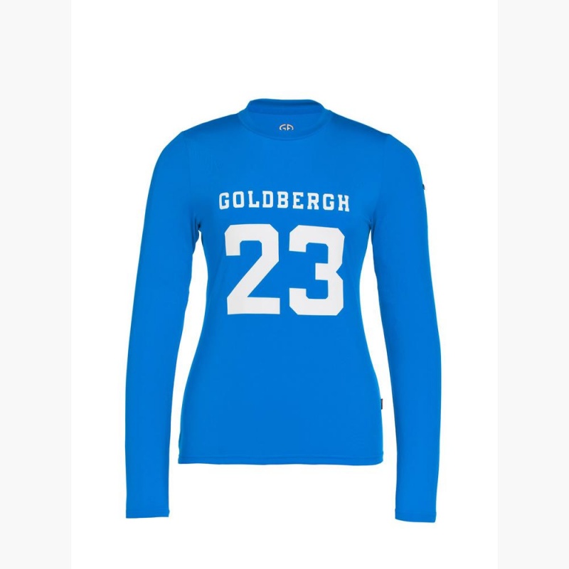 T-Shirts Goldbergh GAME long sleeve Bleu | DM1059642