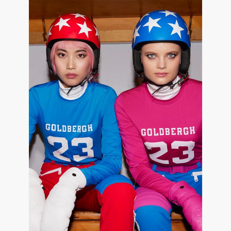 T-Shirts Goldbergh GAME long sleeve Bleu | DM1059642