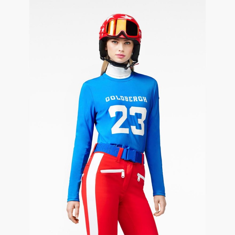 T-Shirts Goldbergh GAME long sleeve Bleu | DM1059642