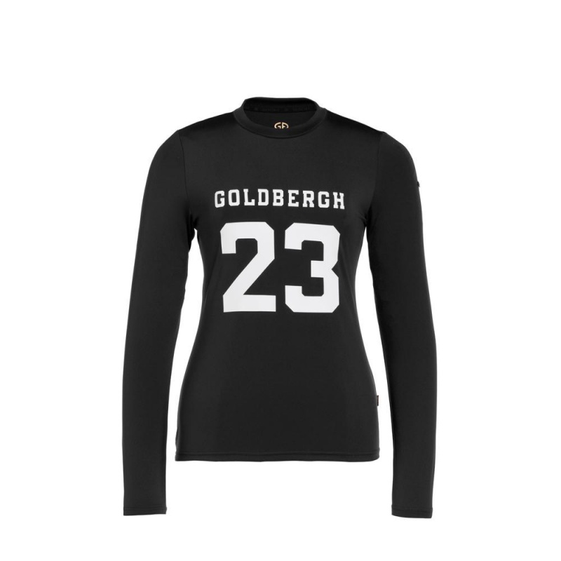 T-Shirts Goldbergh GAME long sleeve Noir | OU5260349