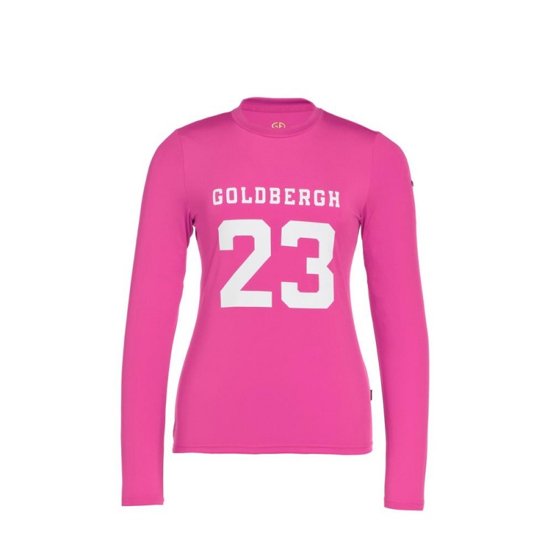 T-Shirts Goldbergh GAME long sleeve Rose | ID7516830