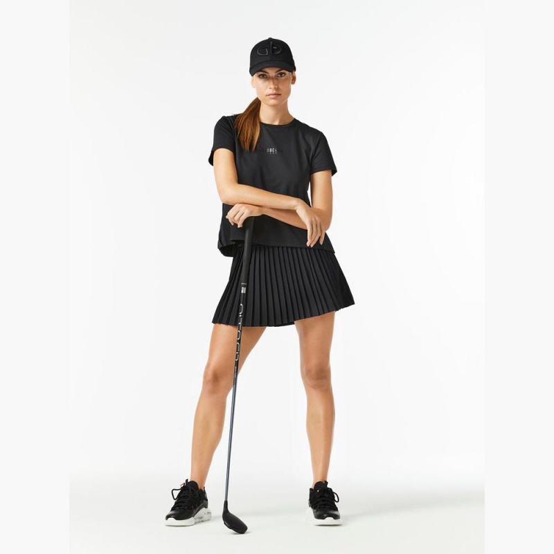 T-Shirts Goldbergh GROOVE short sleeve Noir | ZD6379125