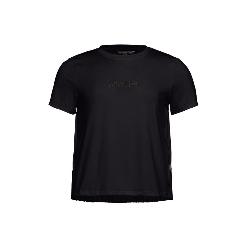 T-Shirts Goldbergh GROOVE short sleeve Noir | ZD6379125