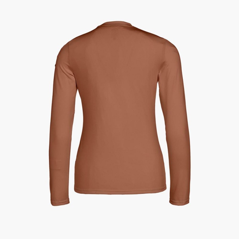 T-Shirts Goldbergh HOMEBASE long sleeve Beige | NQ9037216