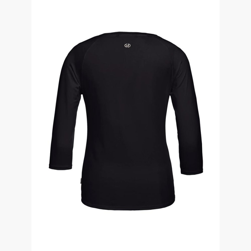 T-Shirts Goldbergh RAVEN 3/4 sleeve Noir | EW6182935