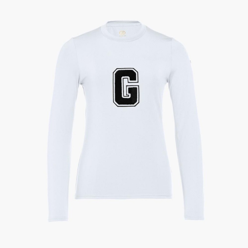 T-Shirts Goldbergh SUPER G long sleeve Blanche | TD9871340
