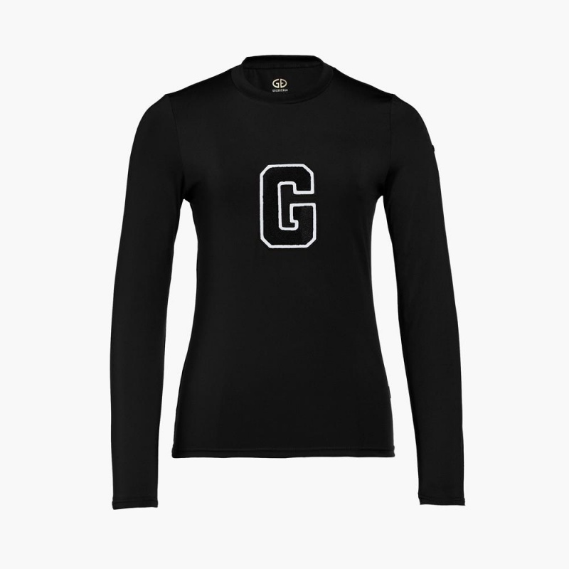 T-Shirts Goldbergh SUPER G long sleeve Noir | YT2314809