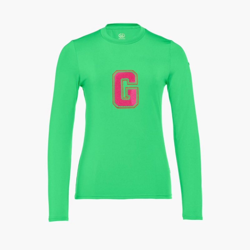 T-Shirts Goldbergh SUPER G long sleeve Vert | EY3891462