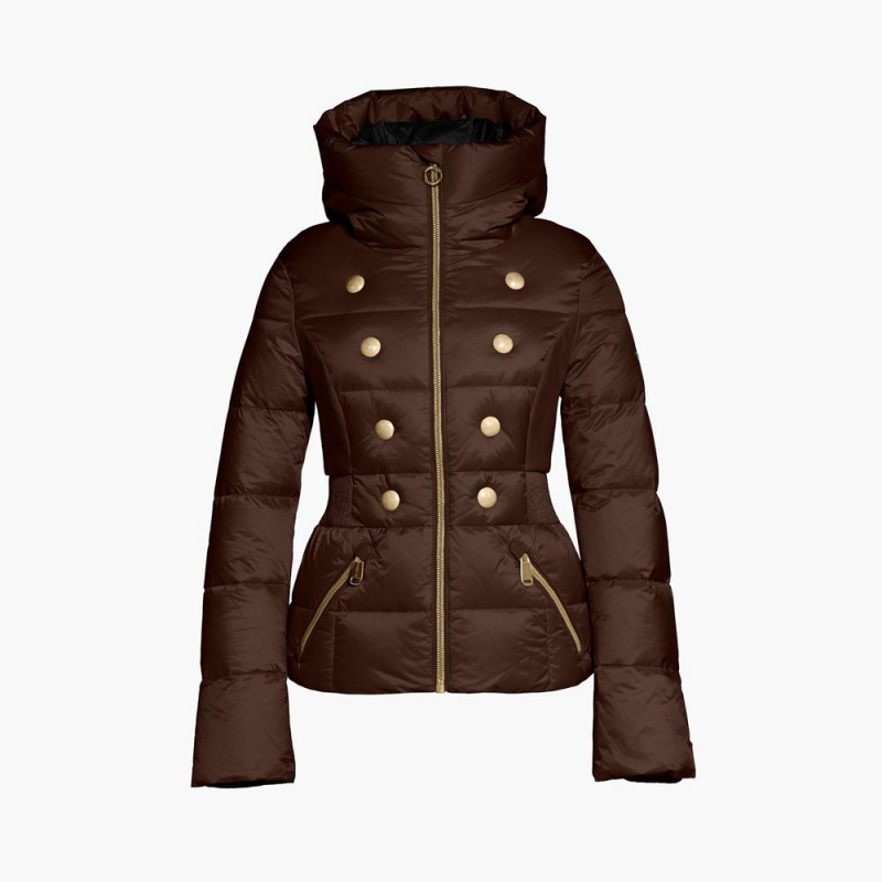 Veste Ski Goldbergh BOUTON Marron Foncé | PD7049365