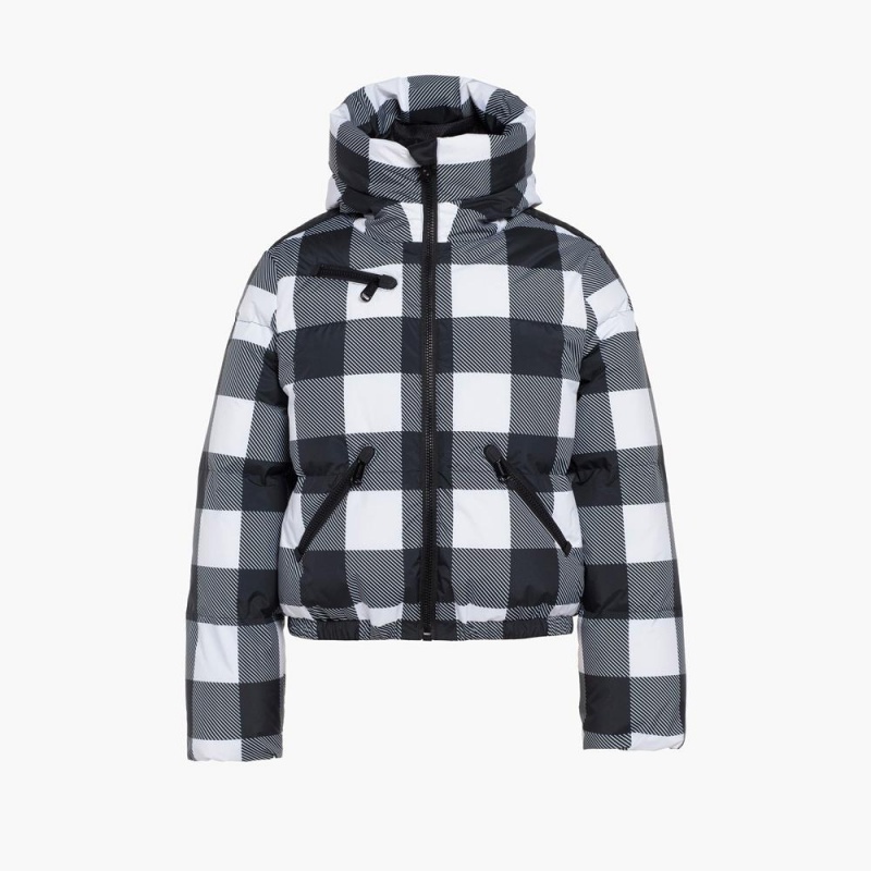 Veste Ski Goldbergh CABIN Noir Blanche | PL8549306