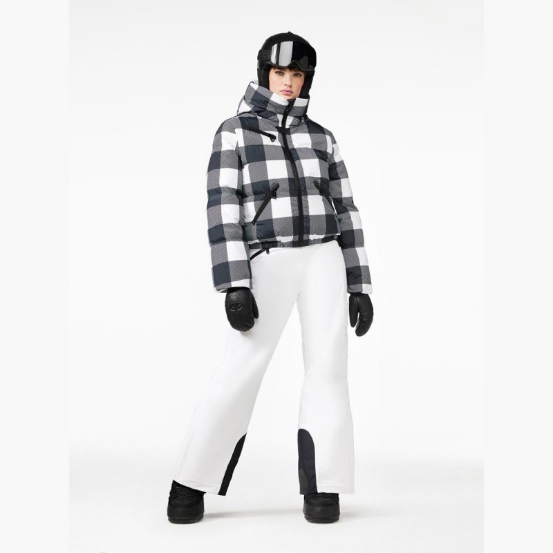 Veste Ski Goldbergh CABIN Noir Blanche | PL8549306