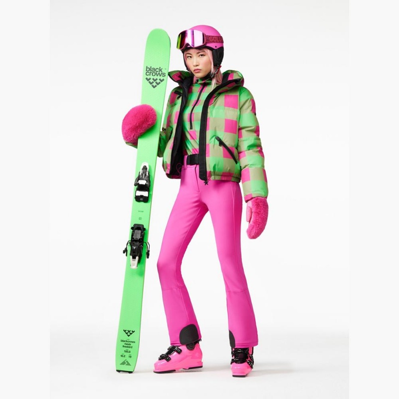 Veste Ski Goldbergh CABIN Vert Rose | VI8521403