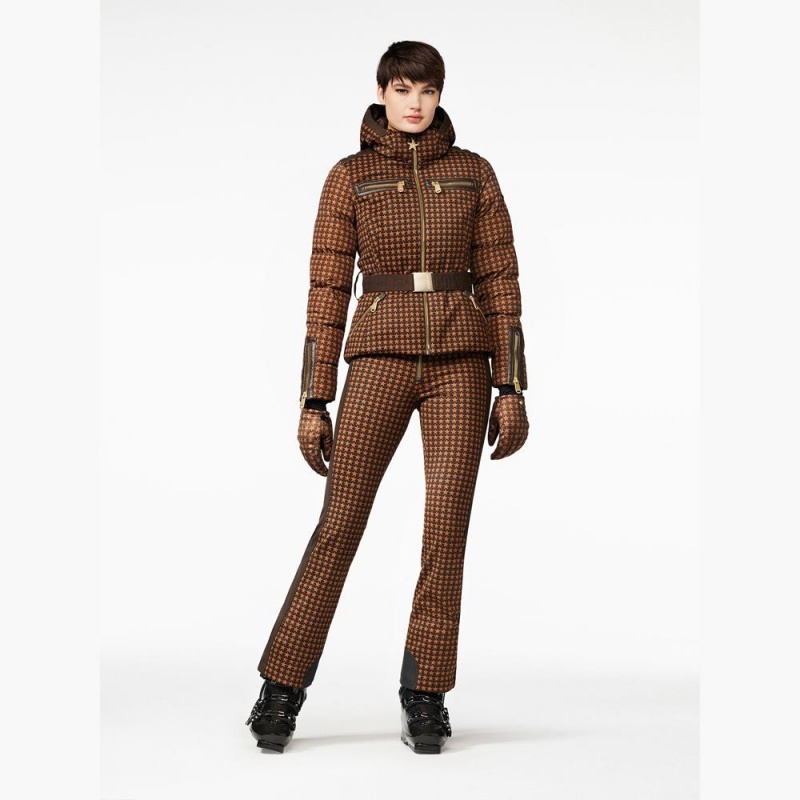 Veste Ski Goldbergh GALAXY Marron Foncé | OG5930214