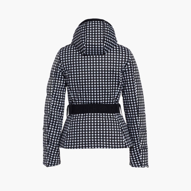 Veste Ski Goldbergh GALAXY Noir Blanche | LY3815706