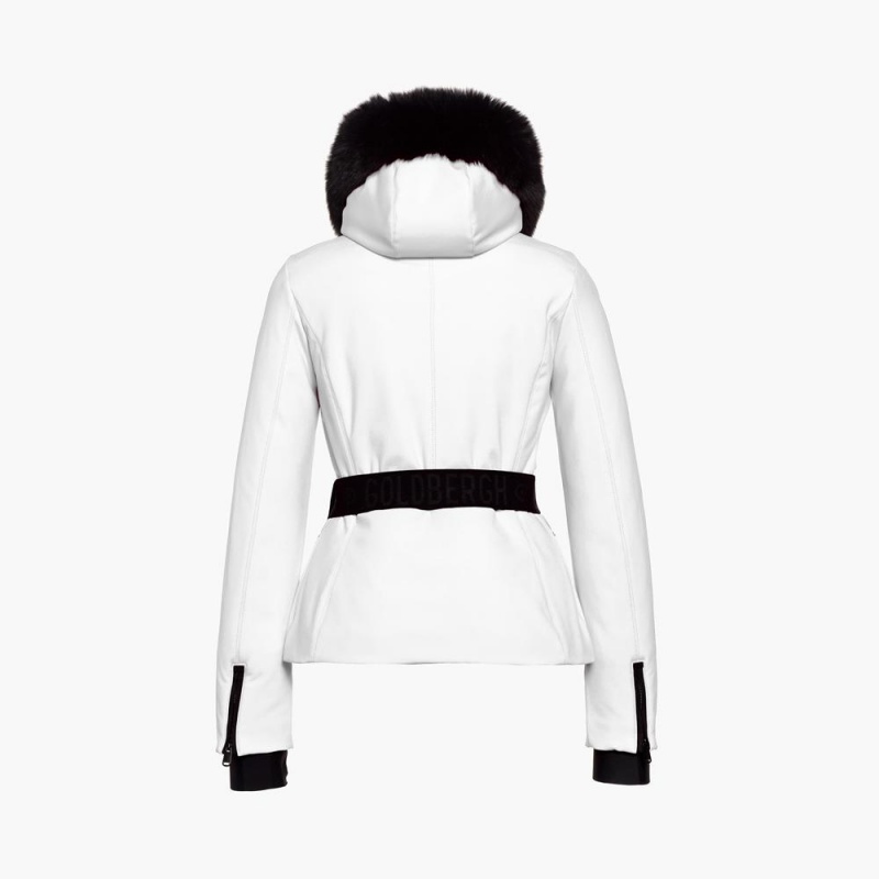 Veste Ski Goldbergh HIDA faux border Blanche | LS9820315