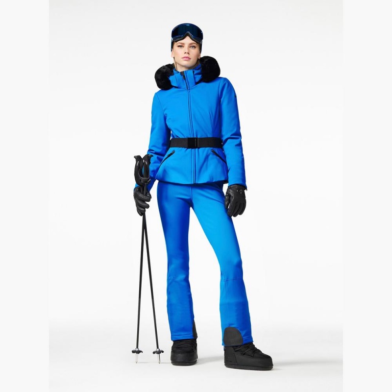 Veste Ski Goldbergh HIDA faux border Bleu | HE3589620