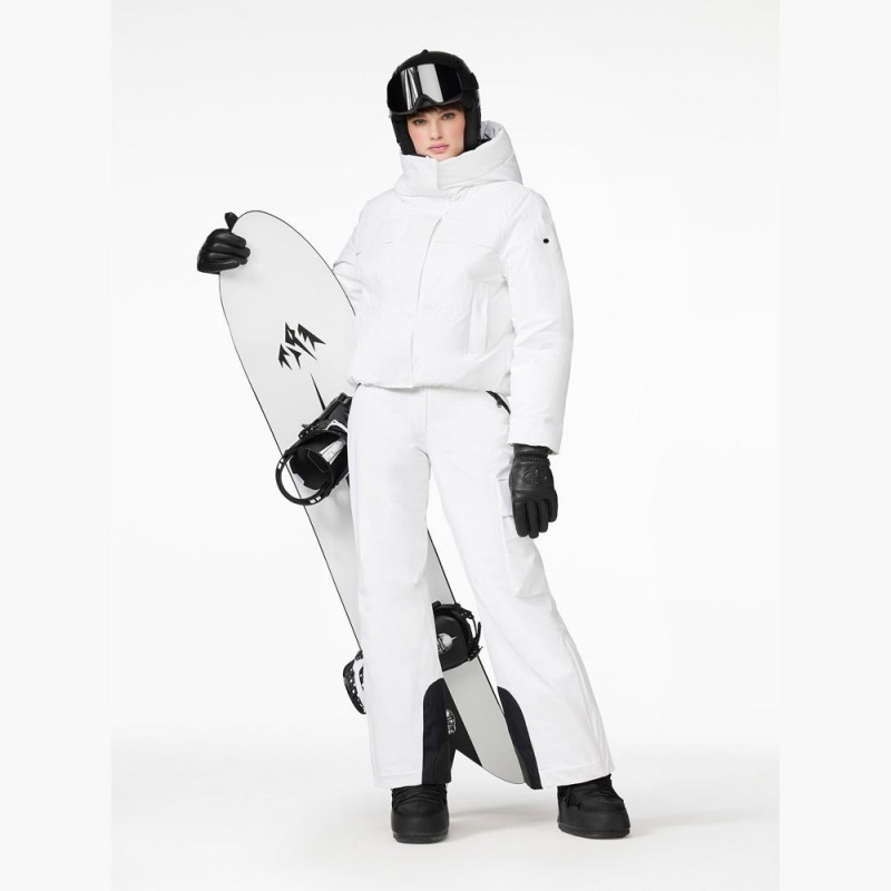 Veste Ski Goldbergh RILEY Blanche | NU9451673