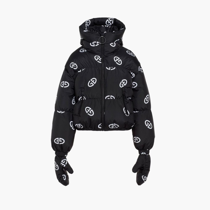 Veste Ski Goldbergh SNOWFLAKE Noir Blanche | DJ0824395