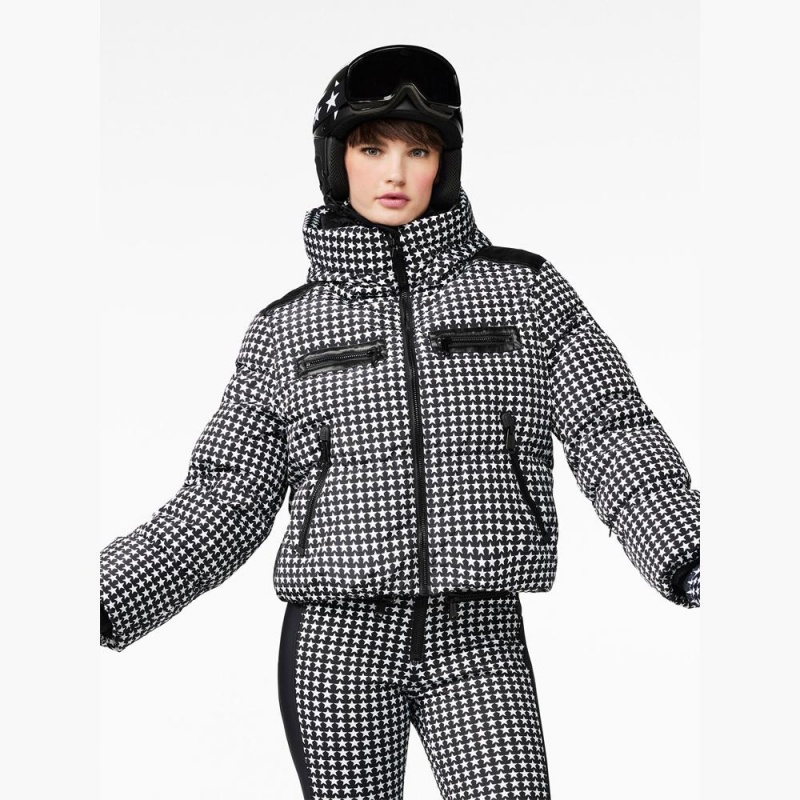 Veste Ski Goldbergh TRACK Noir Blanche | BX1894235
